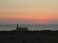 photo d'un coucher de soleil à la pointe du van